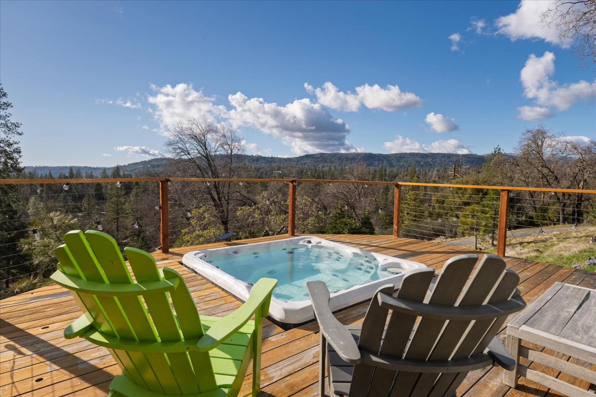 New Yosemite Dream Nest With Huge Views/spa/firepit/pet Friendly Oakhurst